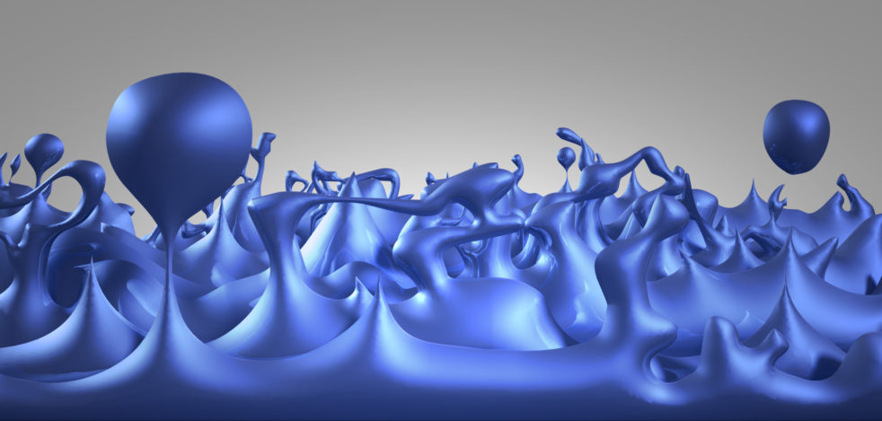 Quantum foam illustration