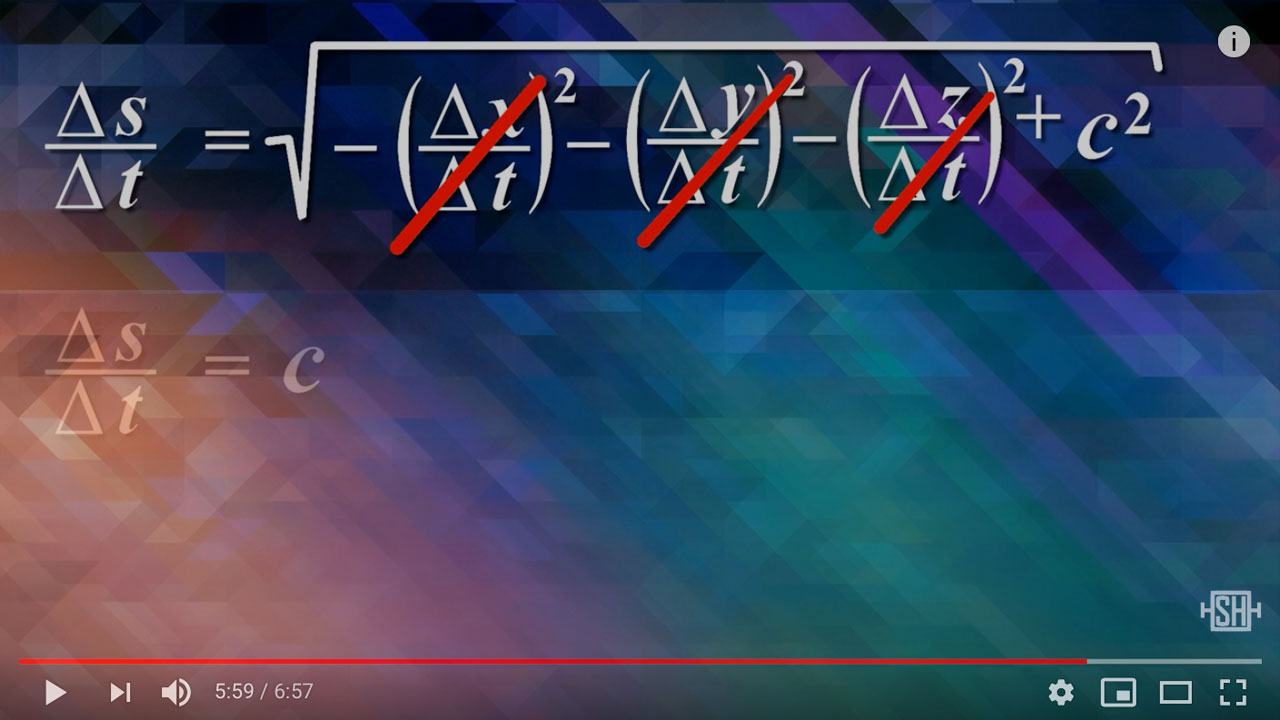 Spacetime distance equation