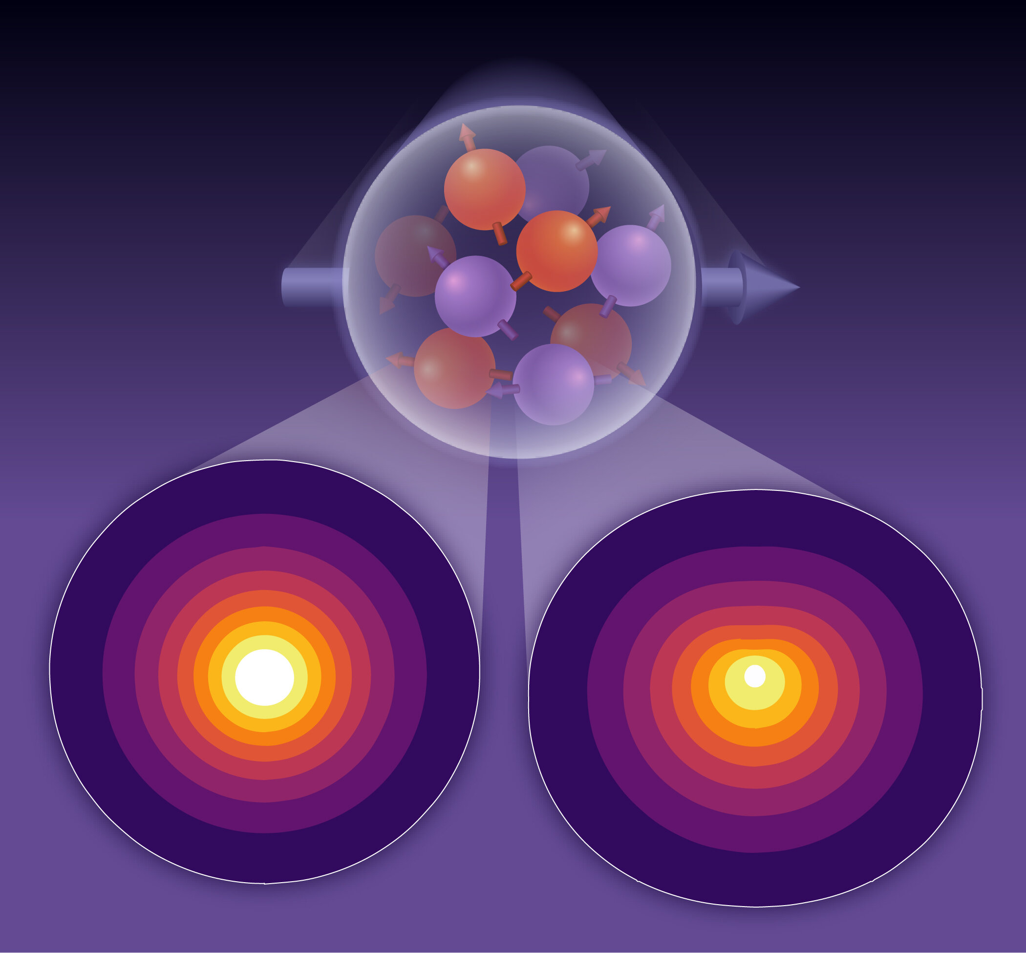 Quarks spatial distributions of momentum visualization